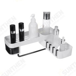 Wall Mounted Storage Rack Kitchen Bath Drain Organizer Shampoo Holder Shelf Wall Mounted Storage Rack Kitchen Bath Drain Organizer Shampoo Holder Shelf