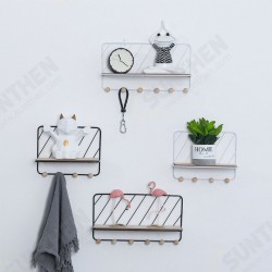 Wall Mounted Wire Metal Shelf Unit Floating Shelves Wood Rack Display Wall Mounted Wire Metal Shelf Unit Floating Shelves Wood Rack Display