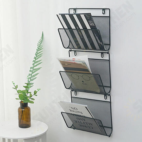 Wall Shelf Metal Floating Shelving Home Decorative Storage Wall Mounted Rack Bookshelf