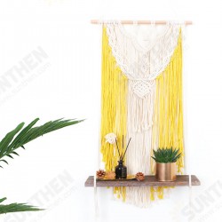 Wall-mounted Lace Woven Macrame Plant Hanger Wall Cotton Rope Tapestry Shelf Wall-mounted Lace Woven Macrame Plant Hanger Wall Cotton Rope Tapestry Shelf