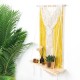 Wall-mounted Lace Woven Macrame Plant Hanger Wall Cotton Rope Tapestry Shelf