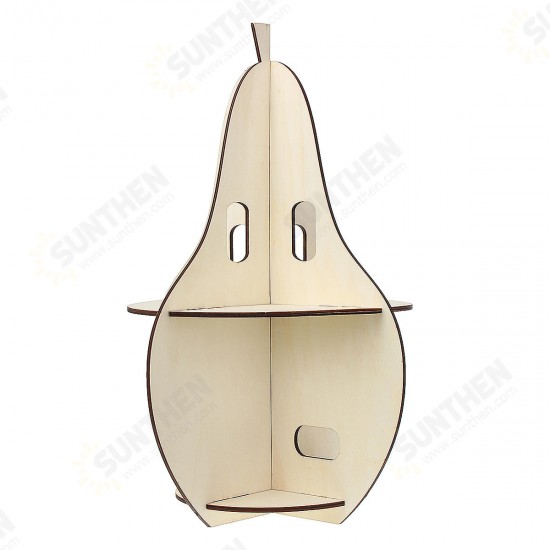 Wooden Rack Pear-shaped Racks Display Craft Shelf Home Decorations Nordic Style Gift