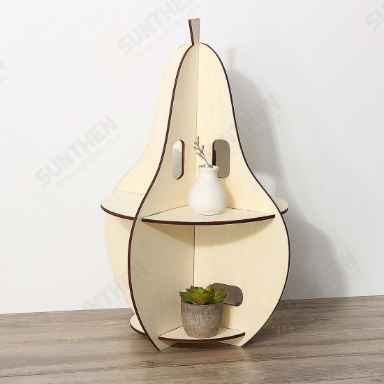 Wooden Rack Pear-shaped Racks Display Craft Shelf Home Decorations Nordic Style Gift