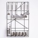 Wrought Iron Kitchen Shelf Wall-mounted Punch-free Kitchen Supplies Seasoning Rack Storage