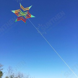 3D Colorful Hexagon Kite Single Line FRP Plum Flower Flying Kite Outdoor Sport Kids Adult Fun Toys 3D Colorful Hexagon Kite Single Line FRP Plum Flower Flying Kite Outdoor Sport Kids Adult Fun Toys