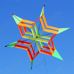 3D Colorful Hexagon Kite Single Line FRP Plum Flower Flying Kite Outdoor Sport Kids Adult Fun Toys 3D Colorful Hexagon Kite Single Line FRP Plum Flower Flying Kite Outdoor Sport Kids Adult Fun Toys