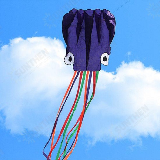 4m Octopus Soft Flying Kite with 200m Line Kite Reel 6 Colors