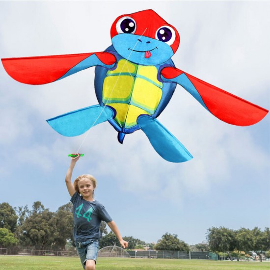 Cartoon Cute Turtles Kite Kids Adult Huge Beginner Kites Outdoor Toys Beach Park Playing with Handle 30m Line