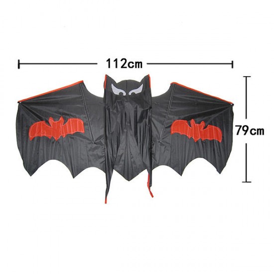 Cool Black Bat Flying Kite Outdoor Entertainment Toy Gift for kid