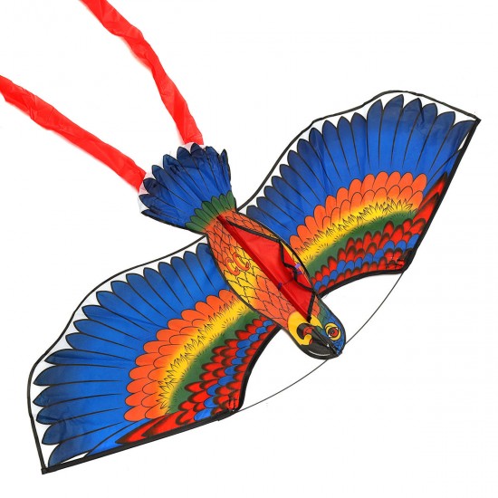 Outdoor Beach Park Polyester Camping Flying Kite Bird Parrot Steady With String Spool For Adults Kid