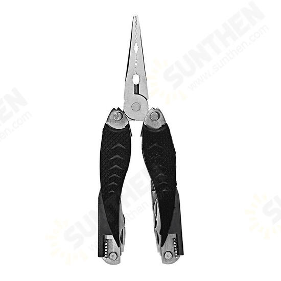 10 in 1 125mm Stainless Steel Multifunction Folding Fishing Pliers Knife Saw Fishing Scale