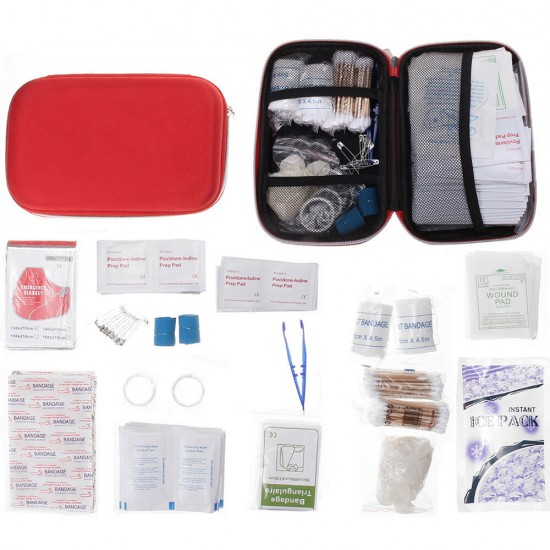 100/177/243 Pcs First Aid Kit Survival Tactical Emergency Equipment with Fishing Tackle Lifeguard Blanket Cotton Swab Stick