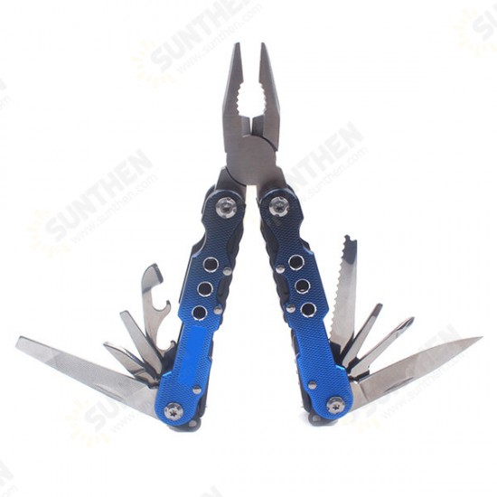 12 in 1 105mm Stainless Steel EDC Folding Pliers Multifunctional Folding Knife Screwdriver Tool