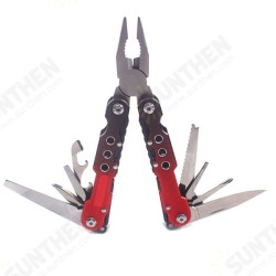 12 in 1 105mm Stainless Steel EDC Folding Pliers Multifunctional Folding Knife Screwdriver Tool 12 in 1 105mm Stainless Steel EDC Folding Pliers Multifunctional Folding Knife Screwdriver Tool