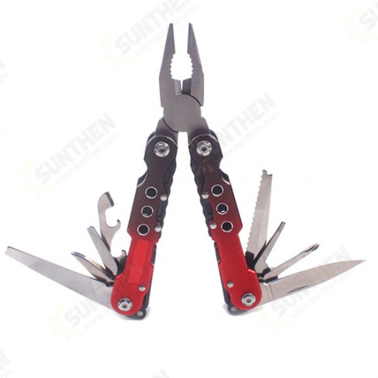 12 in 1 105mm Stainless Steel EDC Folding Pliers Multifunctional Folding Knife Screwdriver Tool