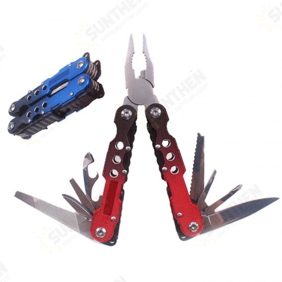 12 in 1 105mm Stainless Steel EDC Folding Pliers Multifunctional Folding Knife Screwdriver Tool