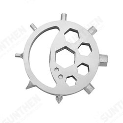 15-in-1 Snowflake Hexagonal Wrench Carbon Steel Multifunctional Tool EDC Outdoor Portable Tactical Survival Card Multifunction Screwdriver 15-in-1 Snowflake Hexagonal Wrench Carbon Steel Multifunctional Tool EDC Outdoor Portable Tactical Survival Card Multifunction Screwdriver