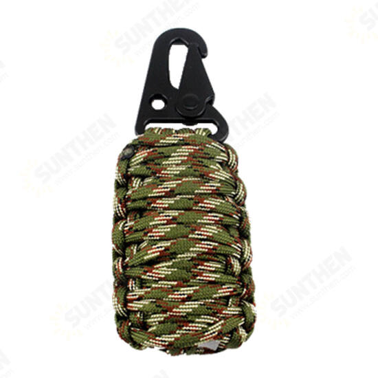 16Pcs Outdoor Paracord Kit Survival Rope Set Fishing Tools Camping Carabiner Emergency Gear