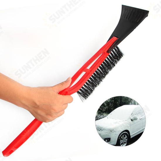 2 in 1 Ice Snow Shovel Scraper Outdoor Winter Car Windows Clean Removal Brush Shovel