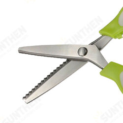 24CM DIY Teeth Scissors Stainless Steel Sewing Dressmaking Triangular Arc Shears Cutter Portable Camping Picnic 24CM DIY Teeth Scissors Stainless Steel Sewing Dressmaking Triangular Arc Shears Cutter Portable Camping Picnic