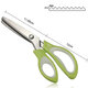 24CM DIY Teeth Scissors Stainless Steel Sewing Dressmaking Triangular Arc Shears Cutter Portable Camping Picnic