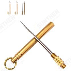 3 PCS Titanium Outdoor EDC Portable Multi-Purpose Toothpick Bottle Fruit Fork Camping Tool Toothpick Tube Is More Durable Than Floss 3 PCS Titanium Outdoor EDC Portable Multi-Purpose Toothpick Bottle Fruit Fork Camping Tool Toothpick Tube Is More Durable Than Floss