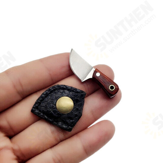 3Cr13 Steel Mini Knife Keychain Knife Small Pocket Courier Knife Crafts Gift EDC Knife Accessories for Outdoor Camping Travel