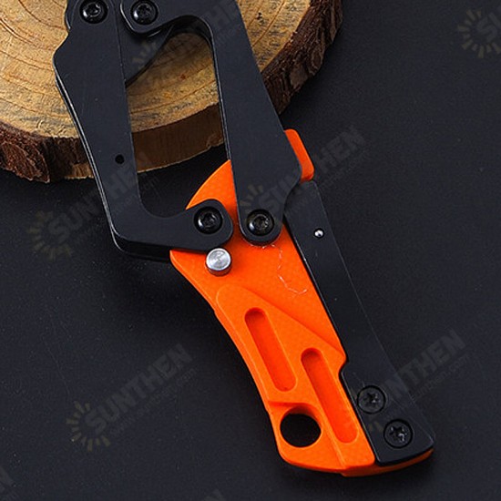 58HRC Tank EDC Multi-function Folding Pen Knife Stainless Steel Mechanical Bottle Opener Sharp Pocket Blade Knife With Handle For Survival Tactical Hunting