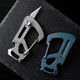 6 In 1 Titanium Alloy EDC Outdoor Survival Blade Climbing Keychain Screwdriver Opener Paper Cutter