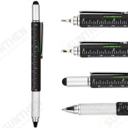 6 in 1 Multifunctional Tactical Pen Creative Screwdriver Level Scale Pen Touch Screen Metal Ballpoint Pen Tool Camping Hiking 6 in 1 Multifunctional Tactical Pen Creative Screwdriver Level Scale Pen Touch Screen Metal Ballpoint Pen Tool Camping Hiking