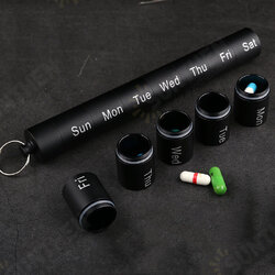 7 Days Pill Case Storage Dispenser Pill Box Storage Organizer Waterproof Outdoor Camping Travel 7 Days Pill Case Storage Dispenser Pill Box Storage Organizer Waterproof Outdoor Camping Travel