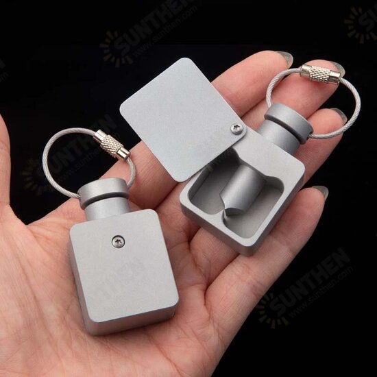 Aluminum Alloy Waterproof Sealed Bin Pill Separator Pill Cutter Doubles As A Pill Box Easy To Carry EDC