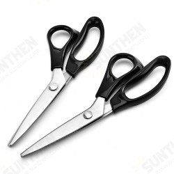 Circle Arc/Triangle Tooth Scissor Leather Handicraft Shear Scissors Fabric Edge Cutting Tools Circle Arc/Triangle Tooth Scissor Leather Handicraft Shear Scissors Fabric Edge Cutting Tools