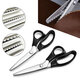 Circle Arc/Triangle Tooth Scissor Leather Handicraft Shear Scissors Fabric Edge Cutting Tools