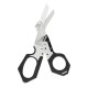 6-in-1 Multifunctional Folding Scissors with Strap Cutter Paratrooper Knife Tactical Response Emergency Shears Outdoor Emergency Tools