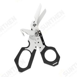 6-in-1 Multifunctional Folding Scissors with Strap Cutter Paratrooper Knife Tactical Response Emergency Shears Outdoor Emergency Tools 6-in-1 Multifunctional Folding Scissors with Strap Cutter Paratrooper Knife Tactical Response Emergency Shears Outdoor Emergency Tools
