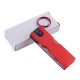 Folding Nail Clippers Scissors Outdoor Portable Multifunctional Tools Beauty Tool with LED Light and Key Ring