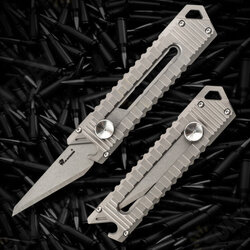 12.2CM Mini Tactical Folding EDC Blade Knife Opener Titanium Alloy EDC Keychain Survival Clip Point Blade for Camping Outdoor 12.2CM Mini Tactical Folding EDC Blade Knife Opener Titanium Alloy EDC Keychain Survival Clip Point Blade for Camping Outdoor