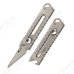 12.2CM Mini Tactical Folding EDC Blade Knife Opener Titanium Alloy EDC Keychain Survival Clip Point Blade for Camping Outdoor 12.2CM Mini Tactical Folding EDC Blade Knife Opener Titanium Alloy EDC Keychain Survival Clip Point Blade for Camping Outdoor