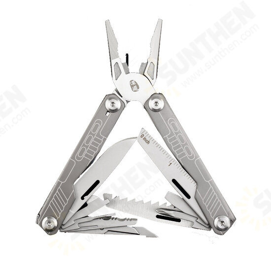 16-in-1 Multi-tools Outdoor Tactical Pliers Pocket EDC Knife With Scissors Saw Opener Screwdrivers Camping Survival Tools