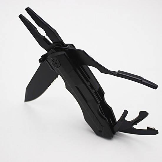 HX005 10 in 1 190mm 3CR13MOV Stainless Steel Portable Folding Knife Pliers Outdoor Fishing Pliers