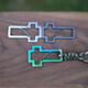 3Cr13Steel Professional Climbing Cross Buckle Carabiner Key Chain Climbing Equipment