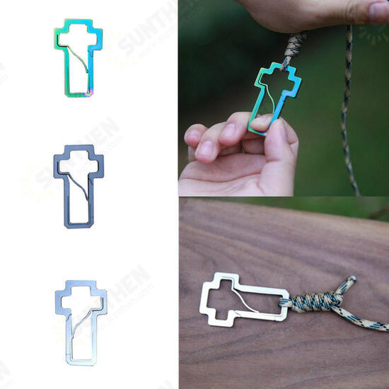 3Cr13Steel Professional Climbing Cross Buckle Carabiner Key Chain Climbing Equipment