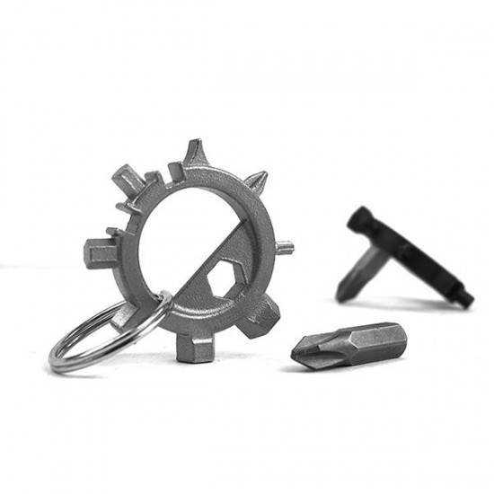 EDC 12 Functions Screwdriver Mini Key Chain Tool Repair Tool kit Camp Multi Use