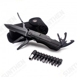10 In 1 EDC Pocket Folding Pliers Cutter Screw Bits Set Outdoor Camping Survival Tools Kit 10 In 1 EDC Pocket Folding Pliers Cutter Screw Bits Set Outdoor Camping Survival Tools Kit