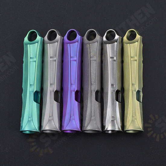 120dB Whistle Titanium Alloy Portable Keychain Tactical Whistle Outdoor Camping Climbing