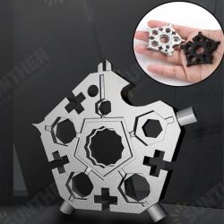 23-in-1 Multifunctional Snow Wrench Bike Repair Tool Carbon Steel EDC Outdoor Pentagon Wrench Tool 23-in-1 Multifunctional Snow Wrench Bike Repair Tool Carbon Steel EDC Outdoor Pentagon Wrench Tool
