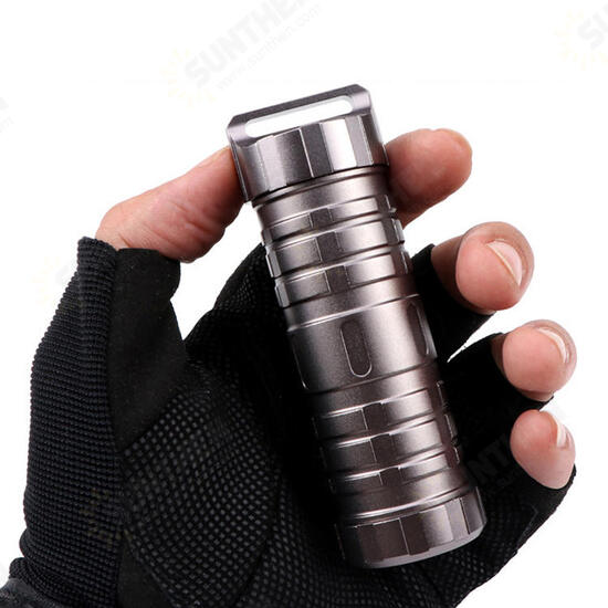 EDC Portable Waterproof Tank CNC Aluminum Sealed Bottles Pill Capsule Compartment