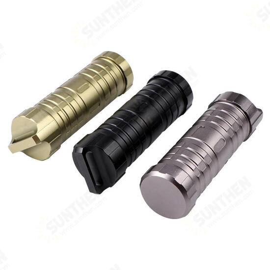 EDC Portable Waterproof Tank CNC Aluminum Sealed Bottles Pill Capsule Compartment