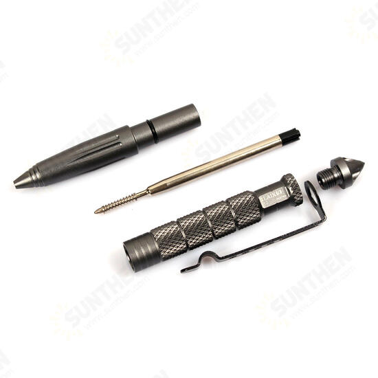 Outdoor EDC Tactical Pen Aluminum Alloy Survival Emergency Safe Security Tool